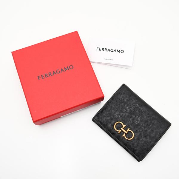 Salvatore Ferragamo 더블 간치니 컴팩트 지갑