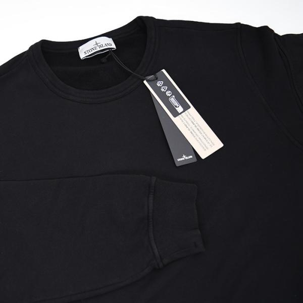 STONE ISLAND 스톤 아일랜드 6100008 오가닉 코튼 플리스 스웨트셔츠 레귤러 피트