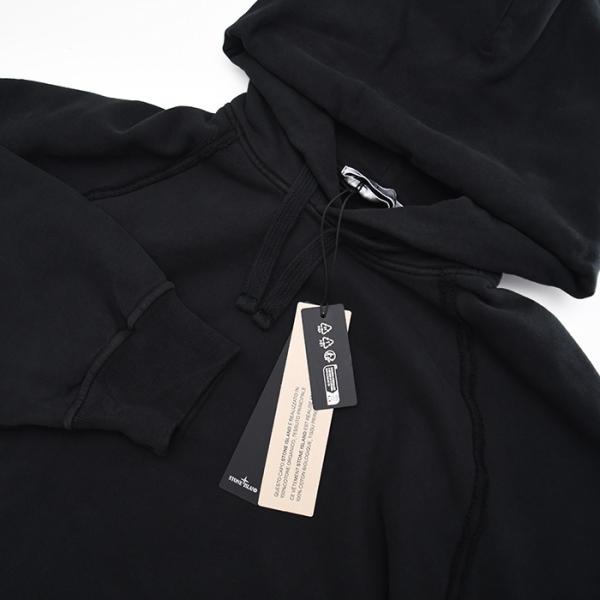 STONE ISLAND 스톤 아일랜드 6100023 오가닉 코튼 플리스 스웨트 파커 오버사이즈 피트