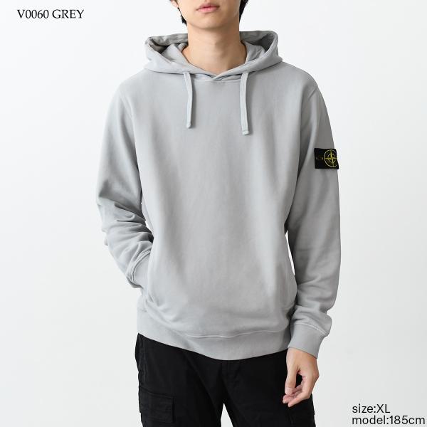 STONE ISLAND 60820 ブラッシュドオーガニックコットン フーディ