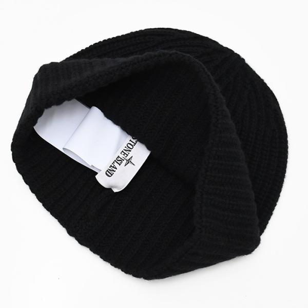 STONE ISLAND RWS GEELONG WOOL リブニット ビーニー