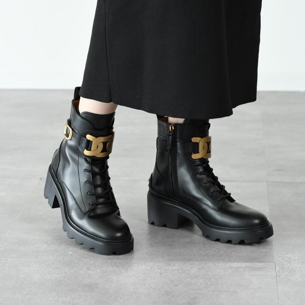 TOD'S ケイトレザーアンクルブーツ