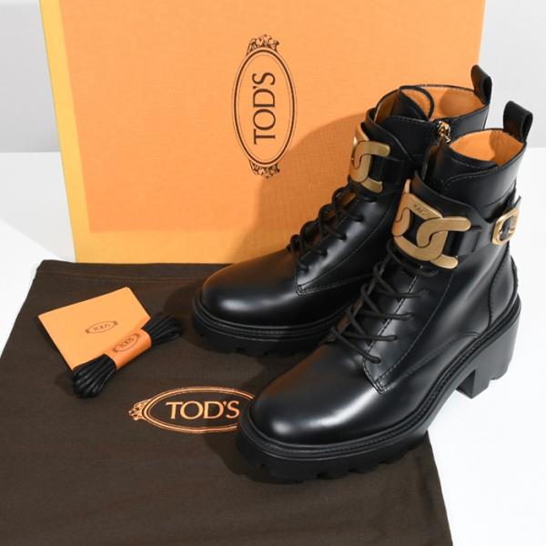 TOD'S ケイトレザーアンクルブーツ