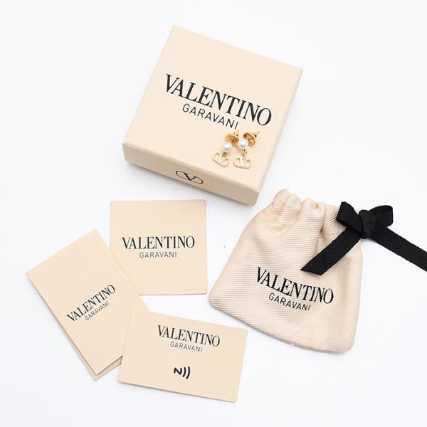 VALENTINO V 로고 시그니처 메탈 x 펄 피어싱