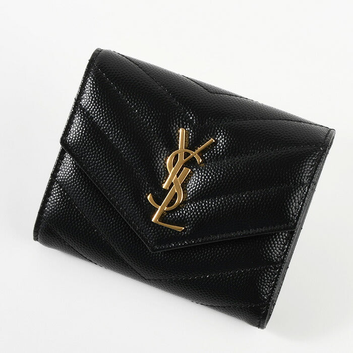 SAINT LAURENT モノグラム マルチフォールドウォレット SAINT LAURENT モノグラム マルチフォールドウォレット – FELICE