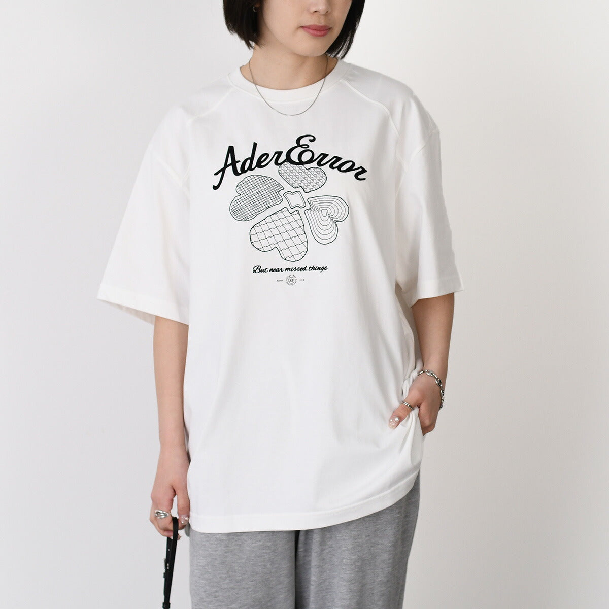 ADER ERROR TEVER 로고 티셔츠 