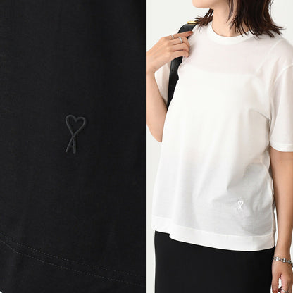 AMI PARIS Ami De Coeur シルケット加工ジャージー ショートスリーブ Tシャツ