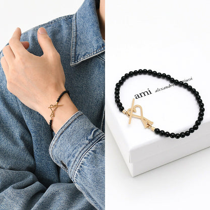 AMI PARIS AMI DE COEUR パール ブレスレット