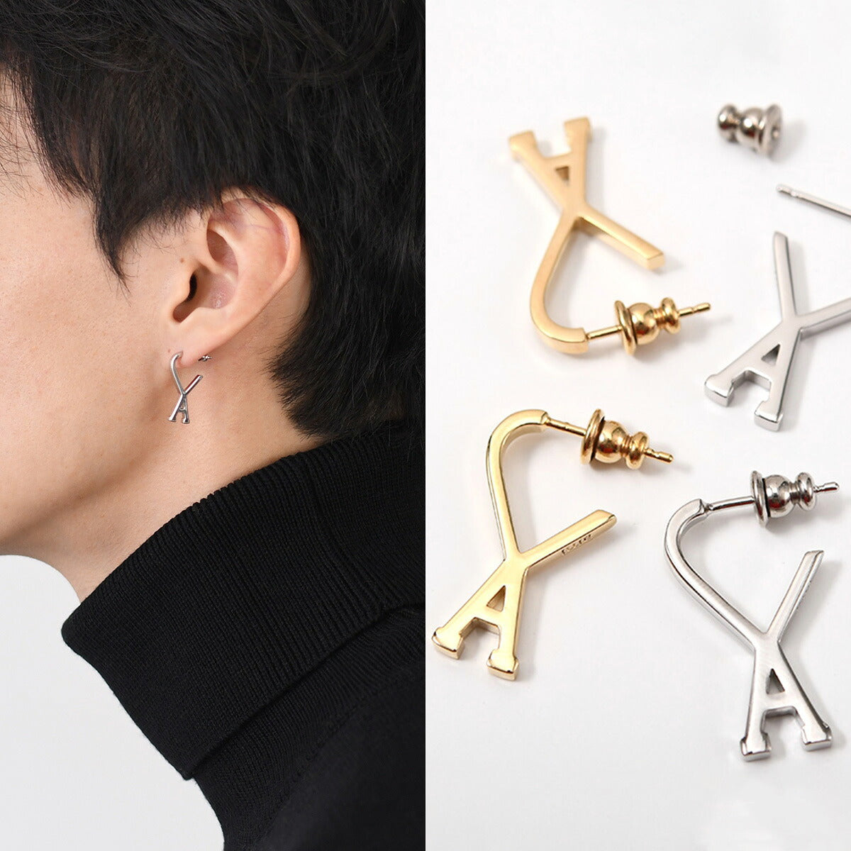 AMI PARIS Ami de Coeur small hoop earrings 