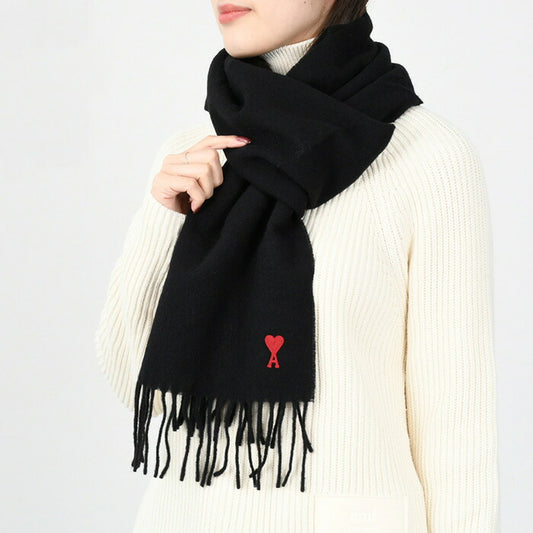 AMI PARIS AMI DE COEUR wool scarf 