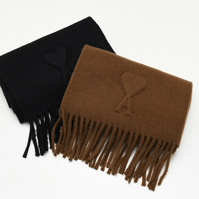 AMI PARIS AMI DE COEUR エンボス スカーフ