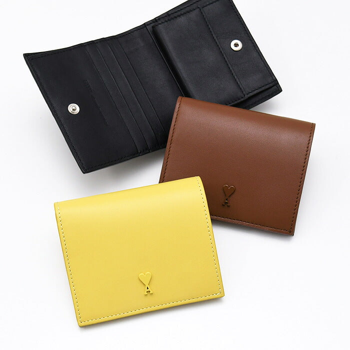 AMI PARIS AMI DE COEUR Ami De Coeur スムースレザー バイフォールドウォレット