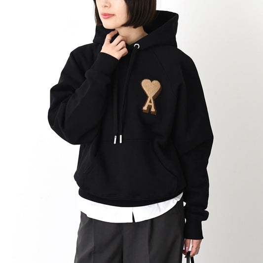Ami De Coeur Heavy Loopback Cotton Fleece Hoodie 