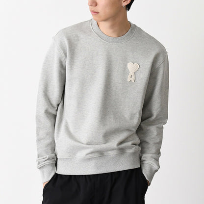 AMI PARIS Ami De Coeur ループバック ライトフリース ロングスリーブ スウェットシャツ