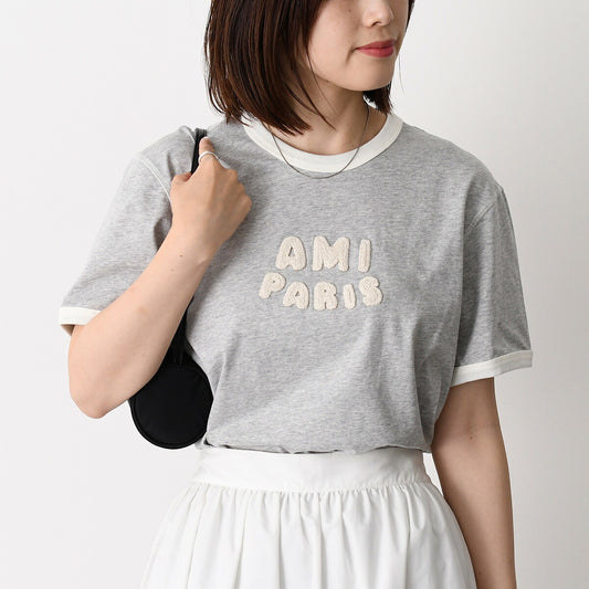 AMI ALEXANDRE MATTIUSS ニットパッチ クラシックフィットTシャツ