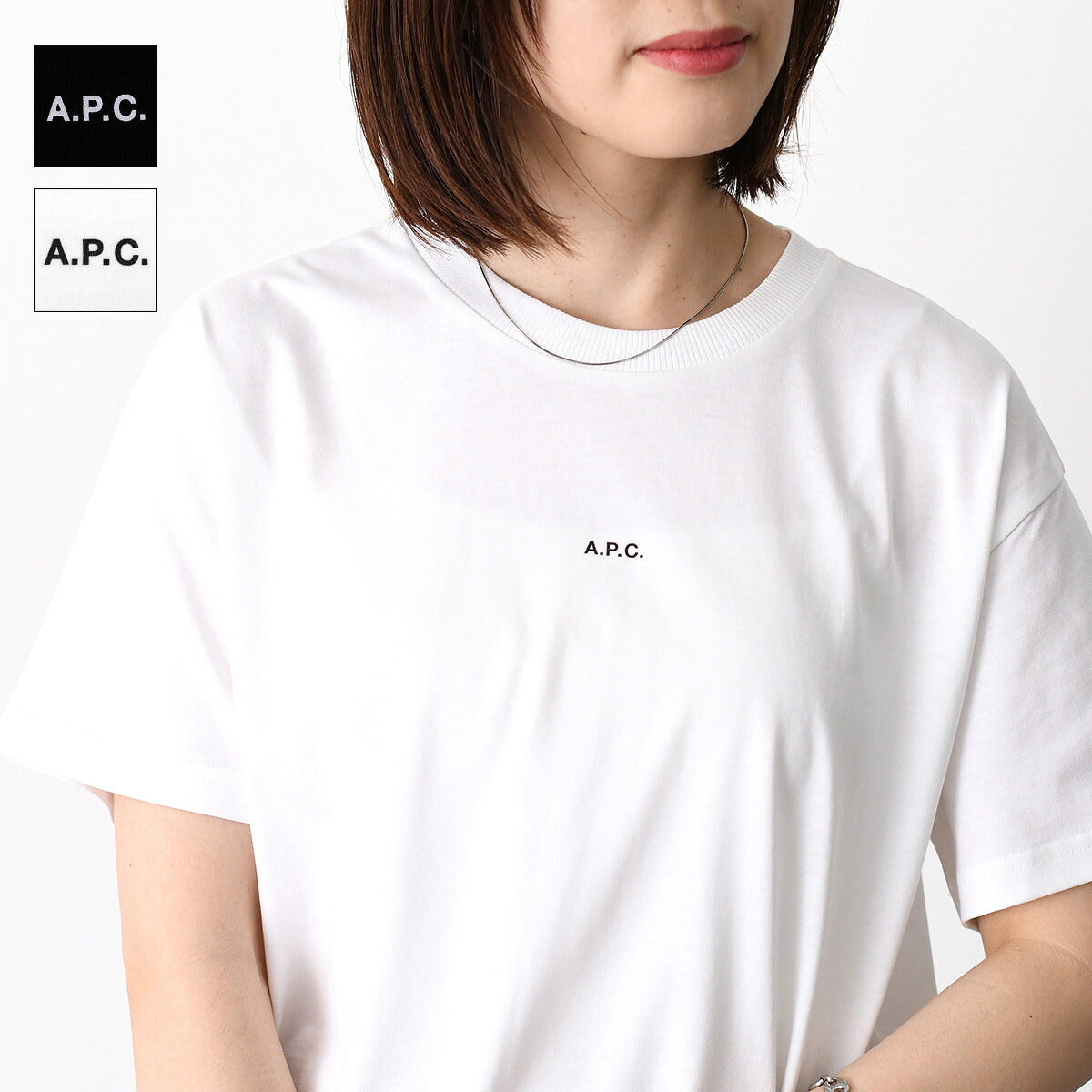 A.P.C BOXY MICRO LOGO Tシャツ