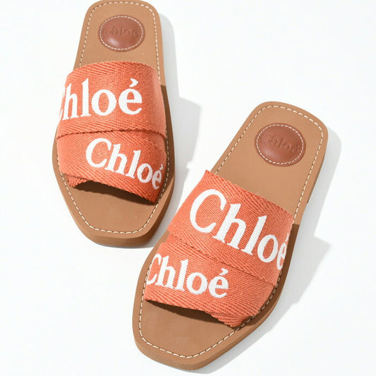 Chloe Woody Flat Mules 