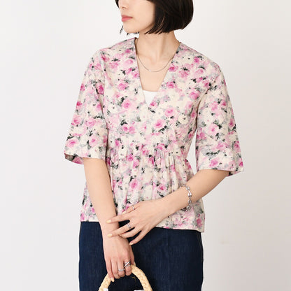 GANNI floral blouse 