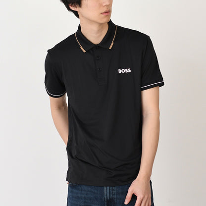 HUGO BOSS ヒューゴボス スリムフィット コントラスロゴ ポロシャツ
