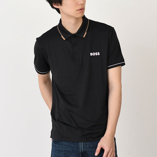 HUGO BOSS ヒューゴボス スリムフィット コントラスロゴ ポロシャツ