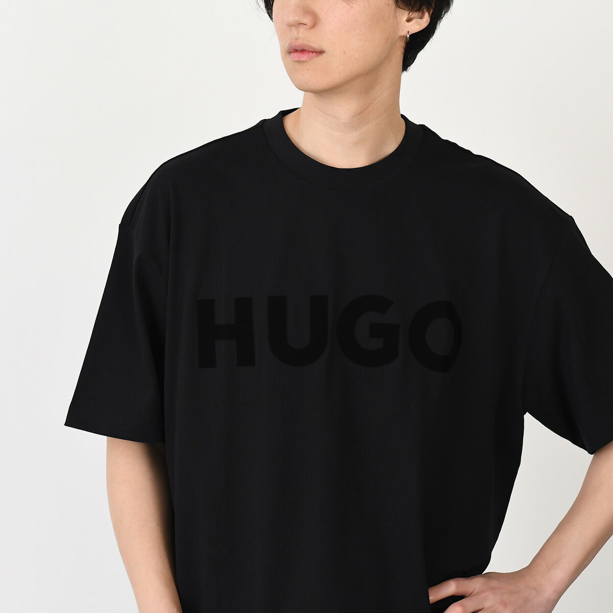 HUGO BOSS ヒューゴボス コットンジャージー Tシャツ リフレクターロゴ