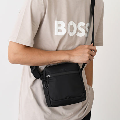 HUGO BOSS STENSON フェイクレザー レポーターバッグ
