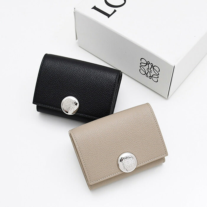 LOEWE ペブル トライフォールド ウォレット