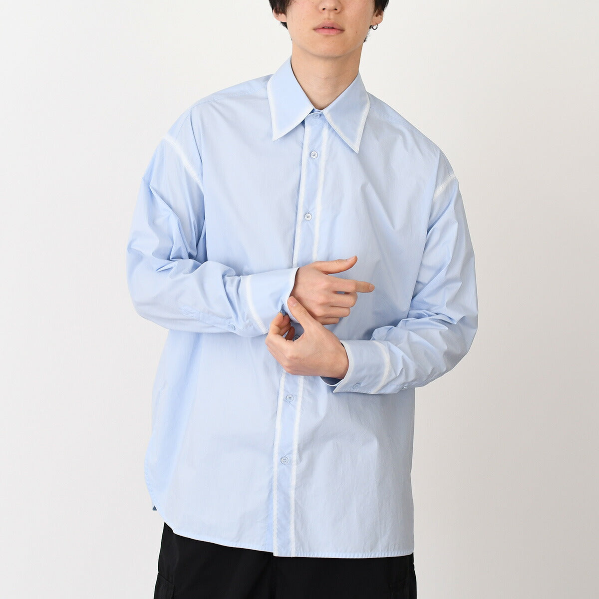 MM6 MAISON MARGIELA フェード コットンポプリンシャツ