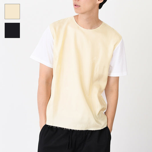 MM6 MAISON MARGIELA ナンバーロゴプリント サテン Tシャツ