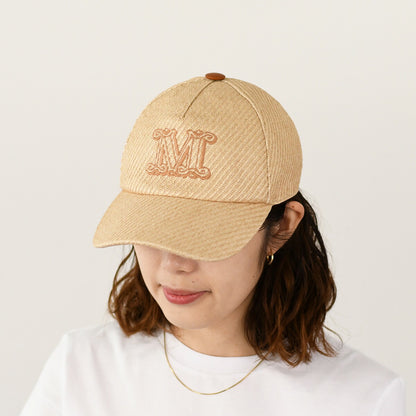 Max Mara JEZ 제즈 라피아 룩 베이스볼 캡 