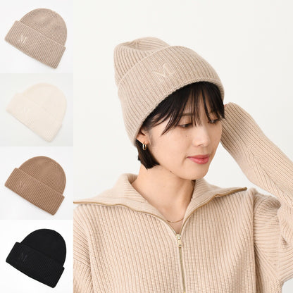 MMRETINA レティーナ リブニット カシミア ビーニー