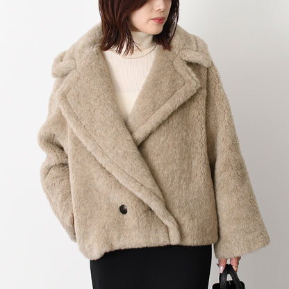 Max Mara CAMBUSA テディベア ショートケープ