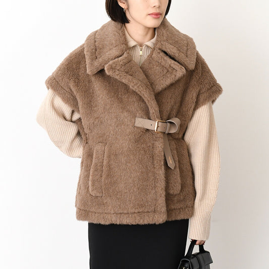 Max Mara マックスマーラ NEWABAVO4 ニューアバボ テディベア ケープ