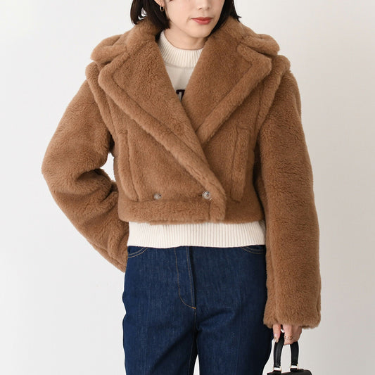Max Mara マックスマーラ SANTOS サントス テディベア 2WAY クロップド ジャケット