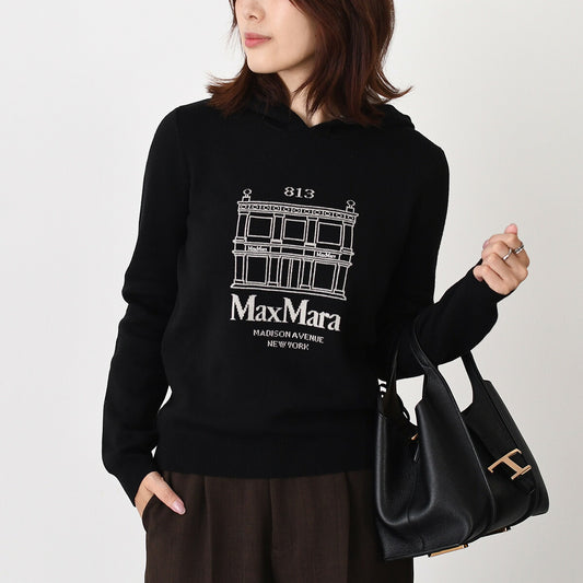 S Max Mara ULTIMO ウールニットフーディー