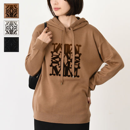 Max Mara TADDEO wool knit hoodie 