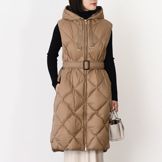 Max Mara The Cube TREGIL テクニカル キャンバス ミディレングス ダウン ジレ