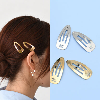 MIU MIU メタルヘアクリップ