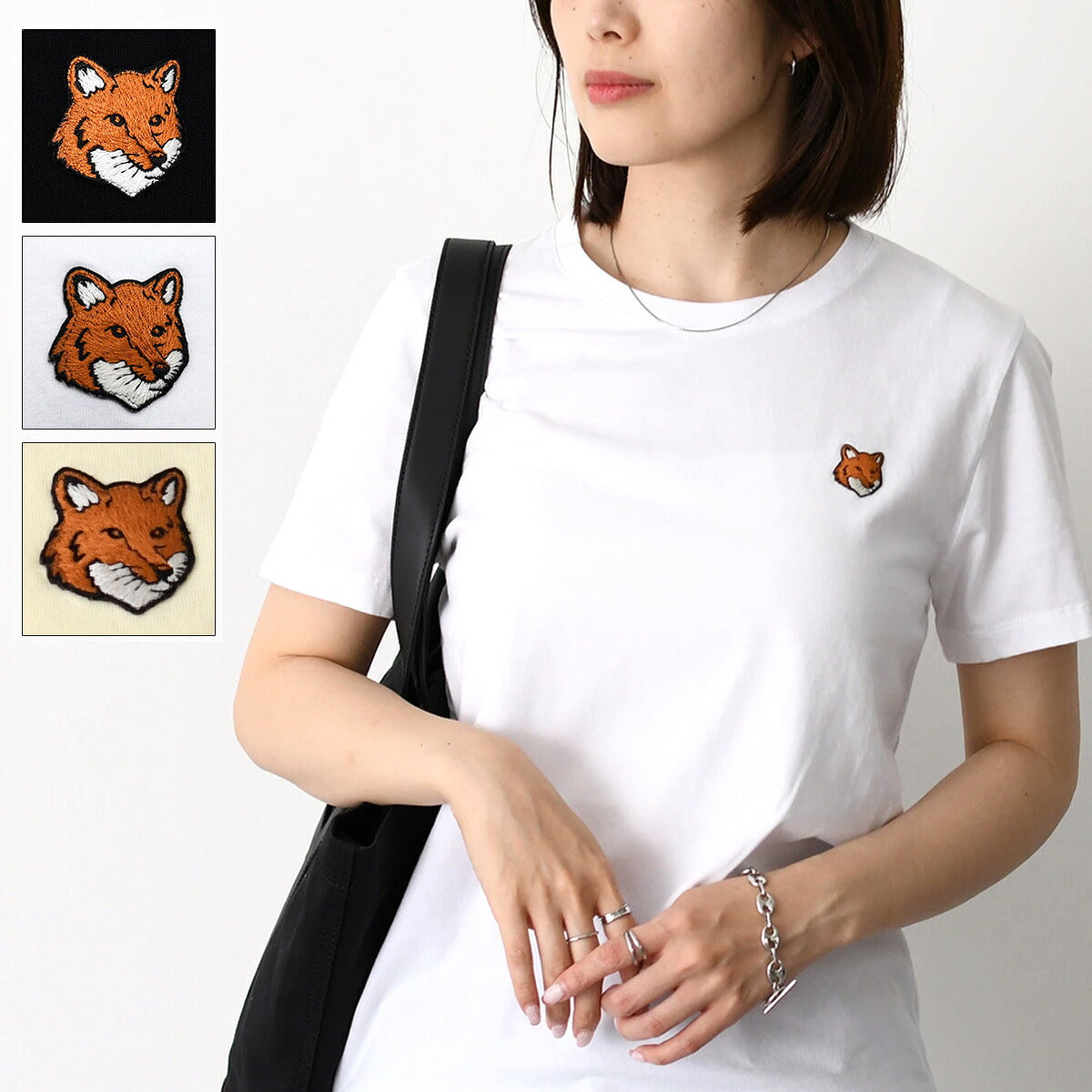 MAISON KITSUNE フォックスヘッド レギュラー Tシャツ