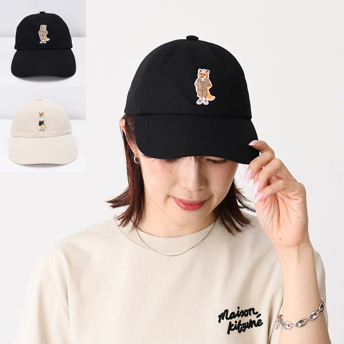 MAISON KITSUNE ドレスド フォックス キャップ