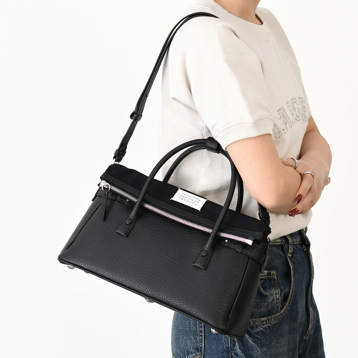 MAISON MARGIELA メゾン マルジェラ 5AC イーストウェスト ハンドバッグ カーフレザー