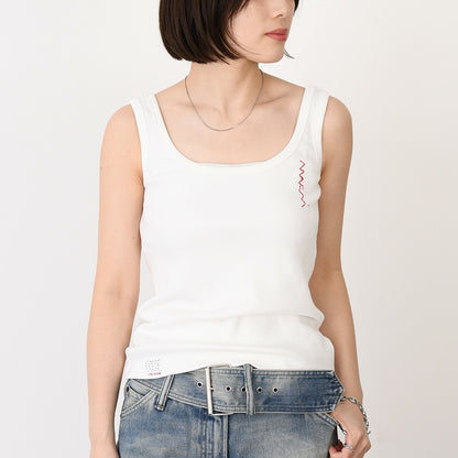 MARNI Embroidered logo tank top 
