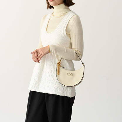 VALENTINO Vロゴ カーフスキン ミニ ホーボーバッグ