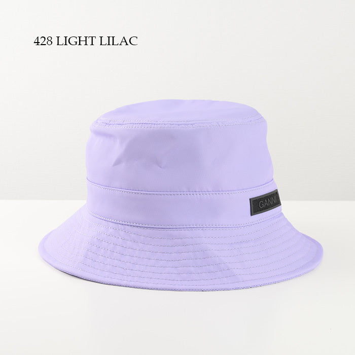 GANNI 로고 Bucket Hat 