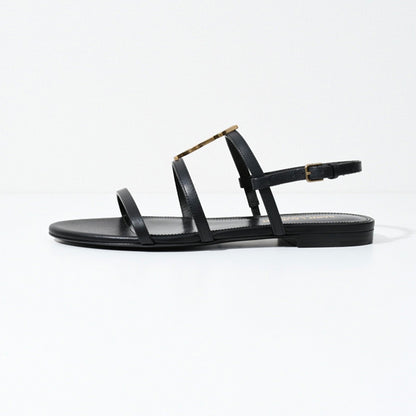 SAINT LAURENT Cassandra flat sandals 
