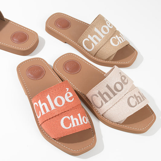 CHLOE WOODY フラットミュール