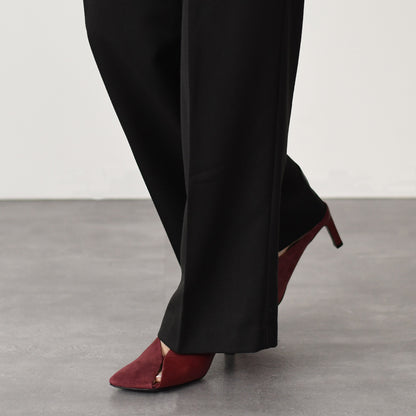 JILSANDER レザー スクエアトゥ ハイヒールミュール