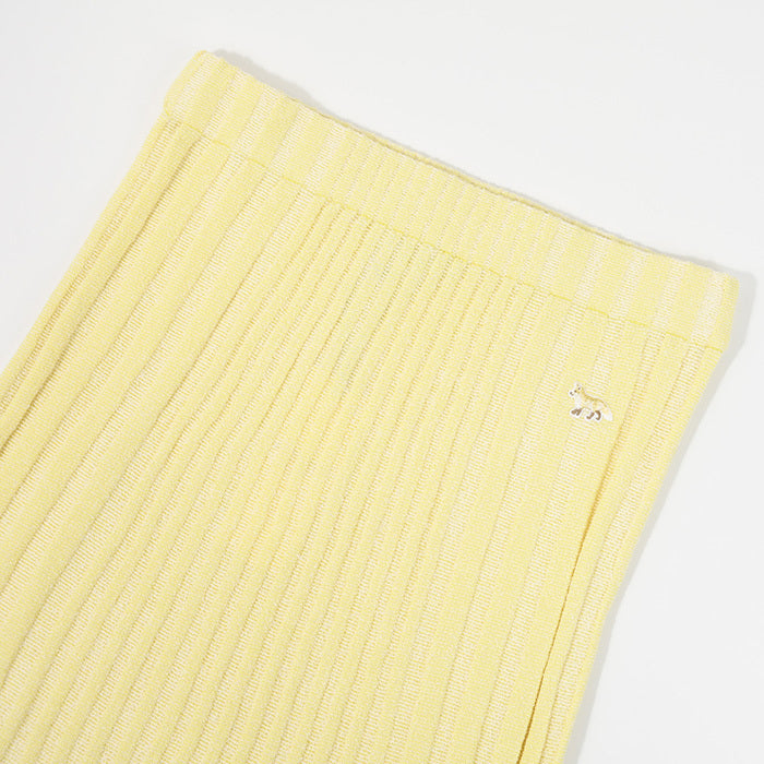 MAISON KITSUNE ベイビーフォックス リブ スカート