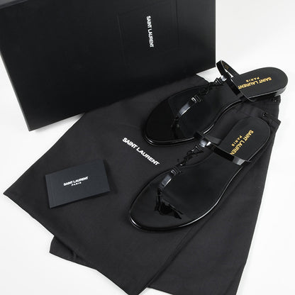 SAINT LAURENT カサンドラ スライド パテントレザー