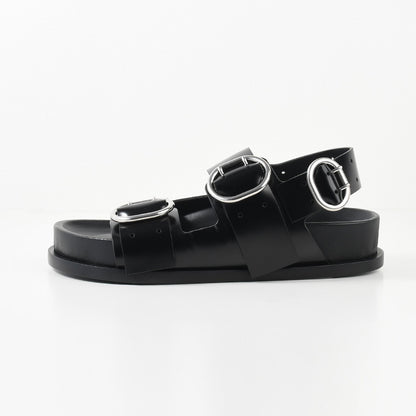 JILSANDER バックルストラップ レザー サンダル